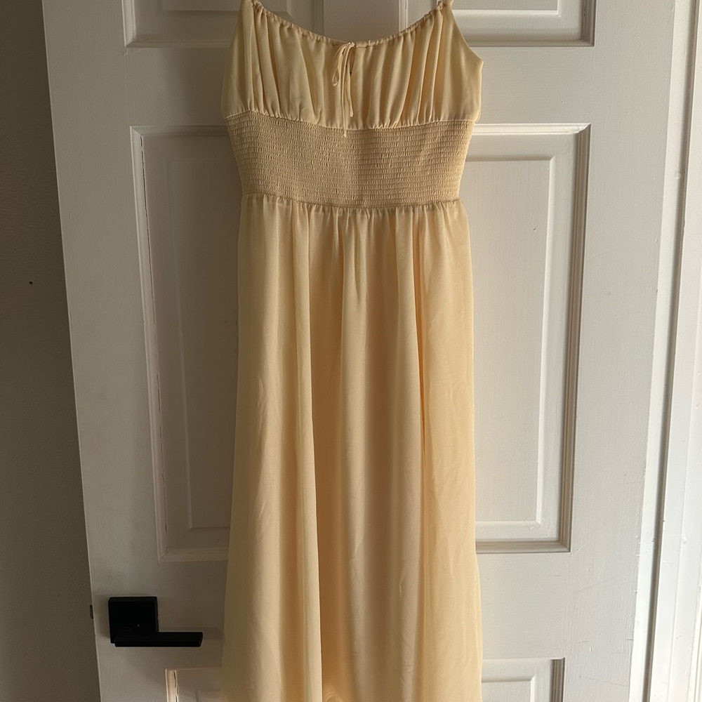 Aritzia Cream Midi Dress